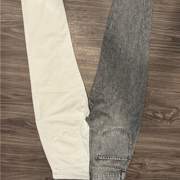 Revice High Rise Two-Tone Button Fly Jeans Sz 25 Black & White USA Made - Picture 6 of 6